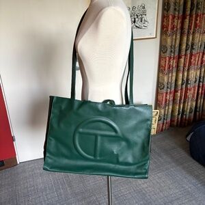 Telfar - Large Shopper in Dark Olive - Guaranteed Authentic